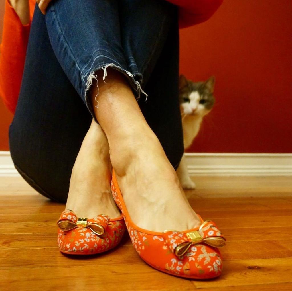 my9to5shoes's tweet photo. I’m not sure which is cuter ... these #tedbaker ballet flats or Gracie (our Foster cat) peaking from behind. I know which one is priced better though!! 👠They also match perfectly with my #somethingnavy turtleneck. #stylecat #onsalenow #inmyshoes #ins… https://t.co/AhzYo8dvyZ https://t.co/i2mdKin7W1