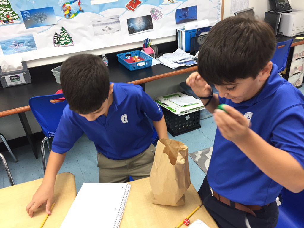 lisaweaver28's tweet photo. 3rd grade Ss creating their own probability experiments! #gslearning https://t.co/SnFIjXdE0k