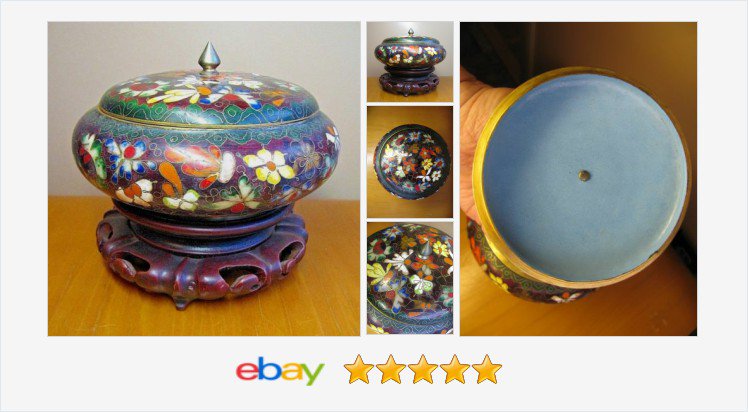 sonupsales's tweet photo. RARE Signed #ROBERTKUO #CLOISONNE ENAMEL FLORAL Box w/ Stand | eBay #Kuo #decor
https://t.co/wo0HxUaZGG https://t.co/d7KnkAhlus