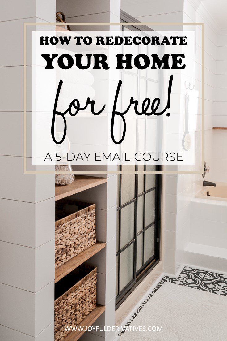 I am so excited to announce that this Saturday, my FREE 5-day email course "How to Redecorate your Home for Free" opens for enrollment!!
Sneak peek and early enrollment available to my email subscribers, so be sure you subscribe by clicking the link below.
ow.ly/xkzD30hGWSu