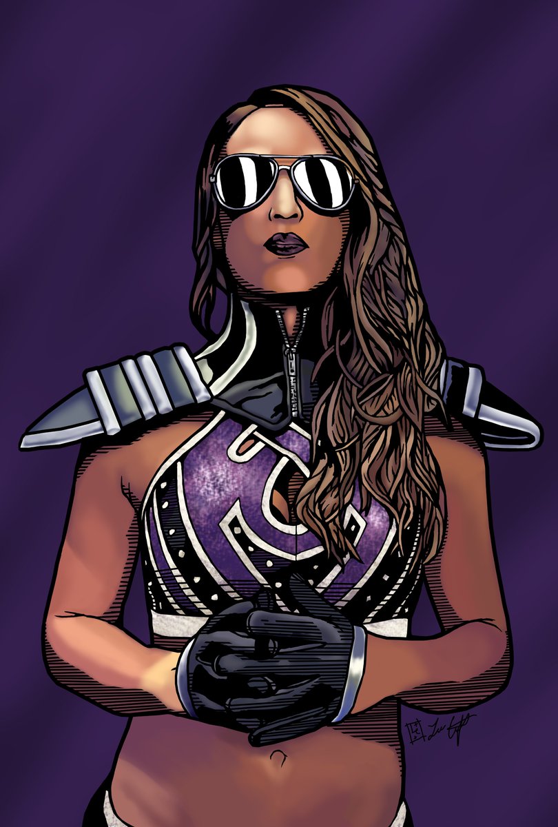 TheRealLeeCraft's tweet photo. #TodayIPainted @TenilleDashwood #Emma #Wrestling #WWE #Comics #Art #Digitalpainting #DigitalArt #painting #art https://t.co/LBaC8dv8UE
