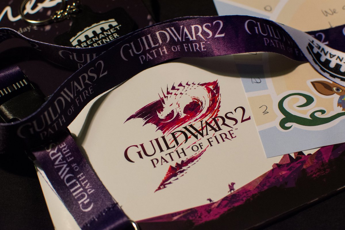 ZoravPOW's tweet photo. Dear @GuildWars2 - I don't know if it's healthy for you to be adding to my #GW2 shrine. (On a serious note: Thank you for all of the warm welcomes, again, to the Creative Partner Program! Pictured are some of our past events &amp; a few #GuildWars2 things I've gotten! <3 #excite) https://t.co/94j8ayUNmE