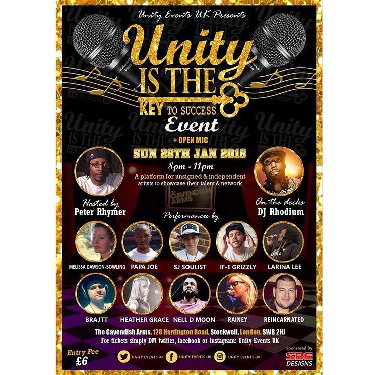 UnityEventsUK's tweet photo. #UnityEventsUK Returns:
💥Sun 28th Jan💥 2018 #London #LondonGig #OpenMic #Stockwell 
🎤17 Days🎤 To Go: https://t.co/qv11ALy6ox