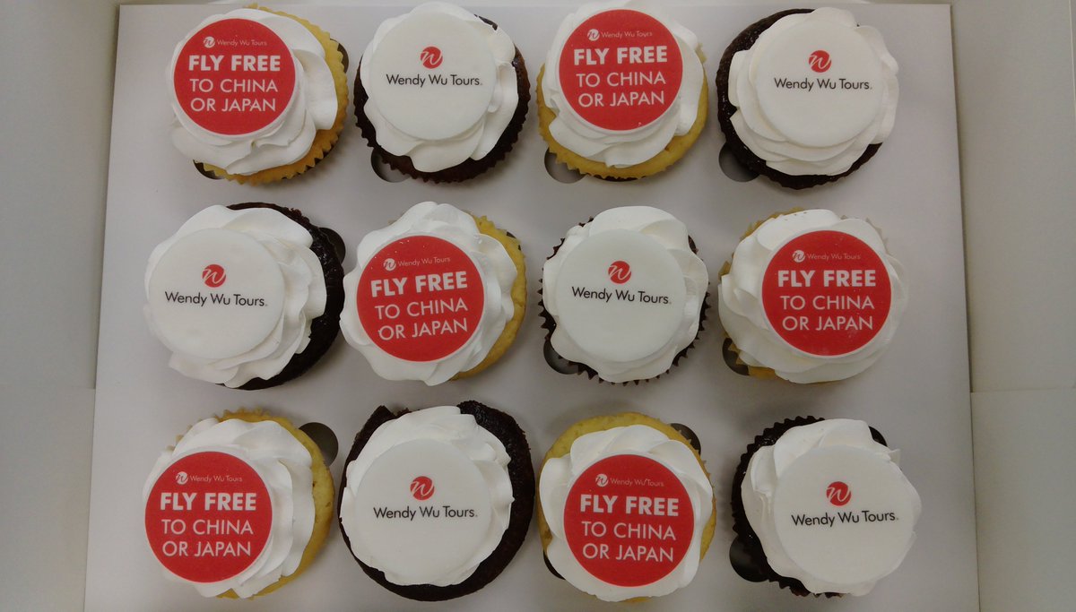 TravChoiceAU's tweet photo. Thank you for the cupcakes @Wendy_Wu_Tours, and the great offers! Contact a #TCagent today to find out more about this great #FlyFree deal https://t.co/spuDd2WDfm https://t.co/C8AUedMigK