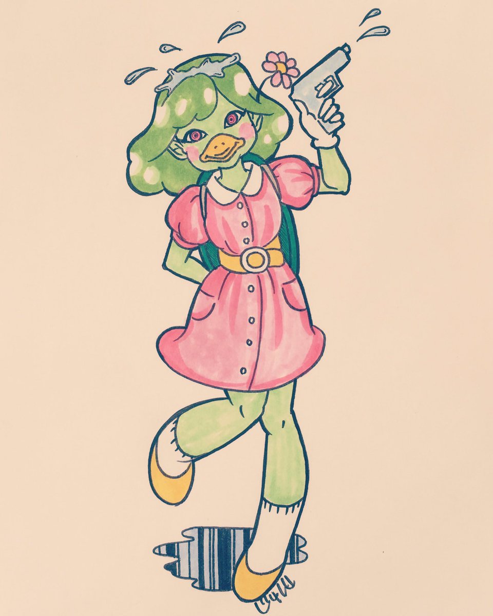 chan_nakama's tweet photo. 尻子玉を抜きに来た美少女

#illustration #drawing #kappa #waterimp #riverimp #河童 https://t.co/vbq1bDgzZa