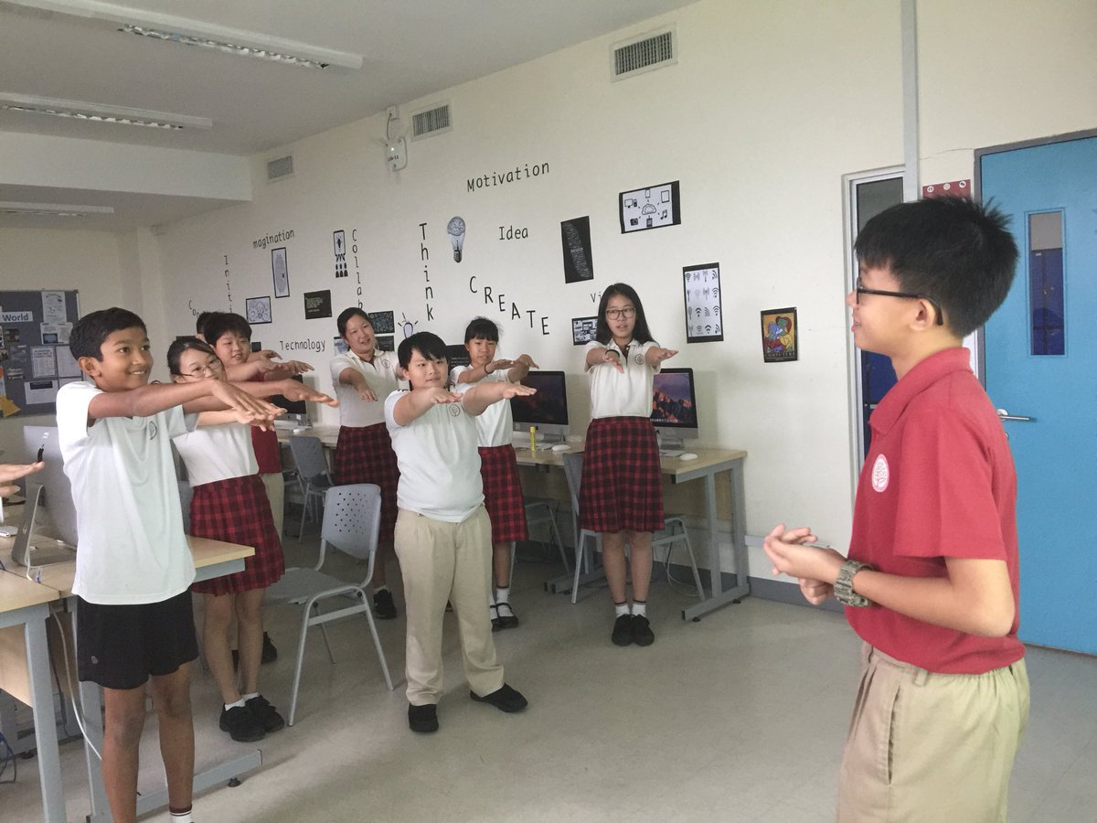 HISICT's tweet image. Terrence coding Guo Xi to do the dab!#codingrules