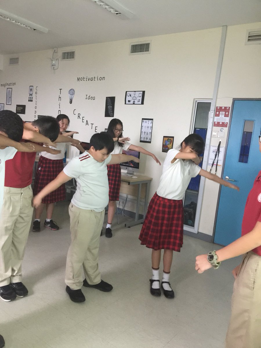 HISICT's tweet image. Terrence coding Guo Xi to do the dab!#codingrules