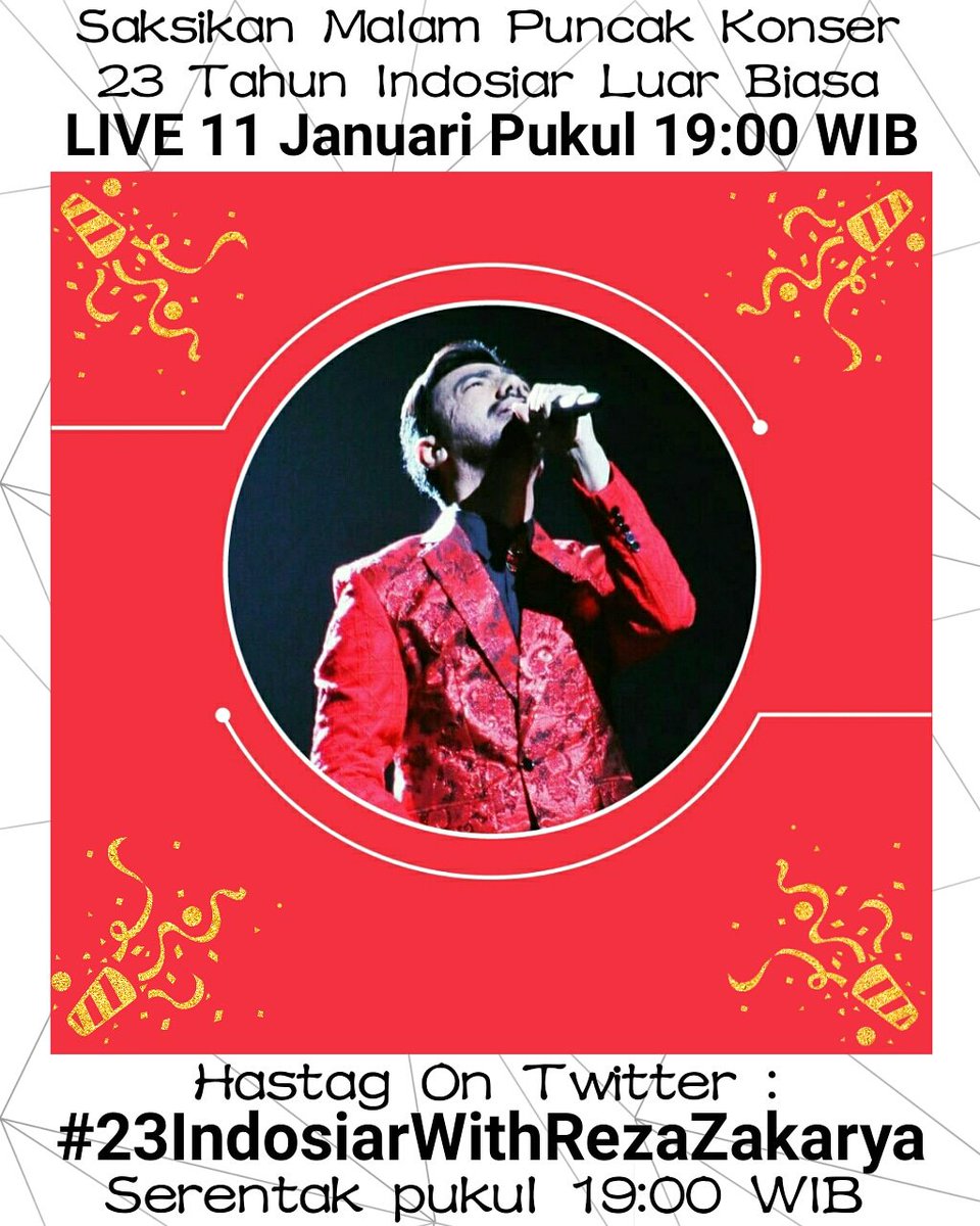 Afif6101's tweet photo. #23IndosiarWithRezaZakarya
Happy birthday @IndosiarID yang ke-23 https://t.co/N3EuyIVRHh