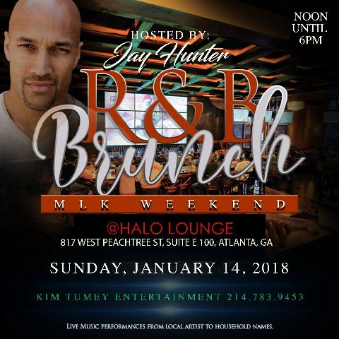RandBBRUNCH's tweet photo. R&amp;B BRUNCH #HALOLounge FROM 12:30 TO 6PM HOSTED BY ACTORS JAY HUNTER  (TYLER PERRY'S IF LOVING YOU IS WRONG &amp;  MARKICE MOORE  (50 CENT'S  THE OATH, TYLER PERRY'S THE PAYNE'S &amp; RAY  RAY ON JOHN SINGLETON'S  SNOWFALL) COST: $10.00/$12.00 door 
PURCHASE NOW: https://t.co/TmV7aMqcRl https://t.co/R9RxyogNmE