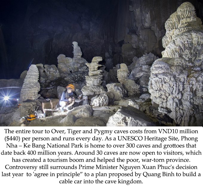 VNEvisaOrg's tweet image. 📰 ✒️DEEPER UNDERGROUND: #VIETNAM OPENS UP MORE OF MYSTICAL #CAVE KINGDOM 🏔🌄🏔🌏

Adventurers can now explore the world’s fourth largest cave, but it's not for the faint-hearted.
goo.gl/Cn7tNZ

By VNexpress