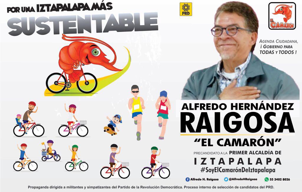 AzaleasChinas's tweet photo. Por una #Iztpalapa #Sustentable te invitamos a q te sumes a la #PlataformaProgresista q propone @AlfredoHRaigosa el #Camarón un gran éxito el rodar y fomentar el uso de la #Bici en #Iztapalapa en su #Precampaña 10 kms diarios SUMATE @PRD_CDMX @ElAndenMx @elheraldo_mx @PRDMexico https://t.co/kZEcu7Gx4C