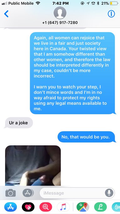 647-917-7280 Such class. #cybermisogyny #loser #dickpic @ShitPunters @DummiesPunting https://t.co/Xi<a href="/tag/cybermisogyny"class="tags">#cybermisogyny</a><a href="/tag/loser"class="tags">#loser</a><a href="/tag/dickpic"class="tags"><span>#dickpic</span></a>