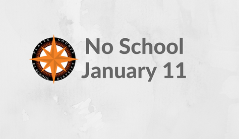 PlatteCountyR3's tweet photo. Platte County School District will be closed tomorrow, Thursday, January 11, 2018, due to forecasted inclement weather. Y-Club will also be closed tomorrow. Stay safe, Pirates! https://t.co/AAntIV1NvF