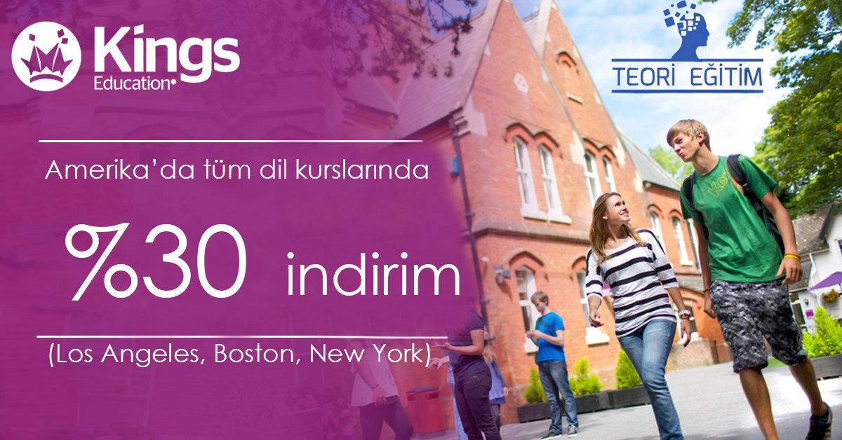 TeoriEgitim's tweet photo. Amerika'da tüm dil kurslarında (Intensive,Intensive 25+,Compact,English Plus) %30 indirim!! https://t.co/3zN7IsgFq3