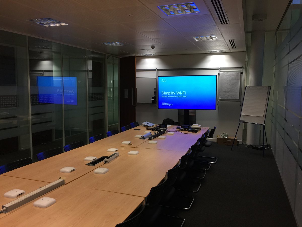 jiribrejcha's tweet photo. I smell #wifi in the air ๐ #CiscoMobilityExpress training at Bedfont Lakes! #wireless https://t.co/usm0bGeeX8
