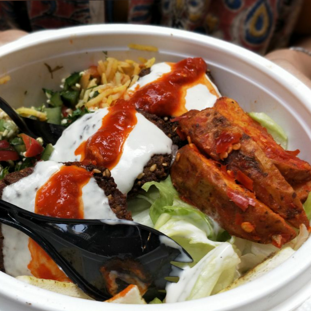 LittleBeirutIn's tweet photo. Come &amp; enjoy our falafel bowl with a nutty tahini &amp; a spicy harissa sauce.

#falafel #food #lovelittlebeirut https://t.co/S40Bxp1pLw