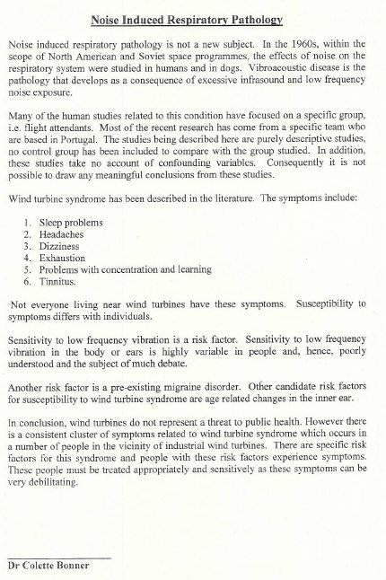 windnoiseinfo's tweet photo. @CMOIreland @roinnslainte @anbordpleanala is there any new/updated advice for planners other than Dr Bonner letter (copy attached)

Local authorities are seeing reports similar to attached which may influence planning outcomes adversly

@MccarthyKeville 
https://t.co/3CBdd4Zfkb https://t.co/KvwJ8E8Sm6