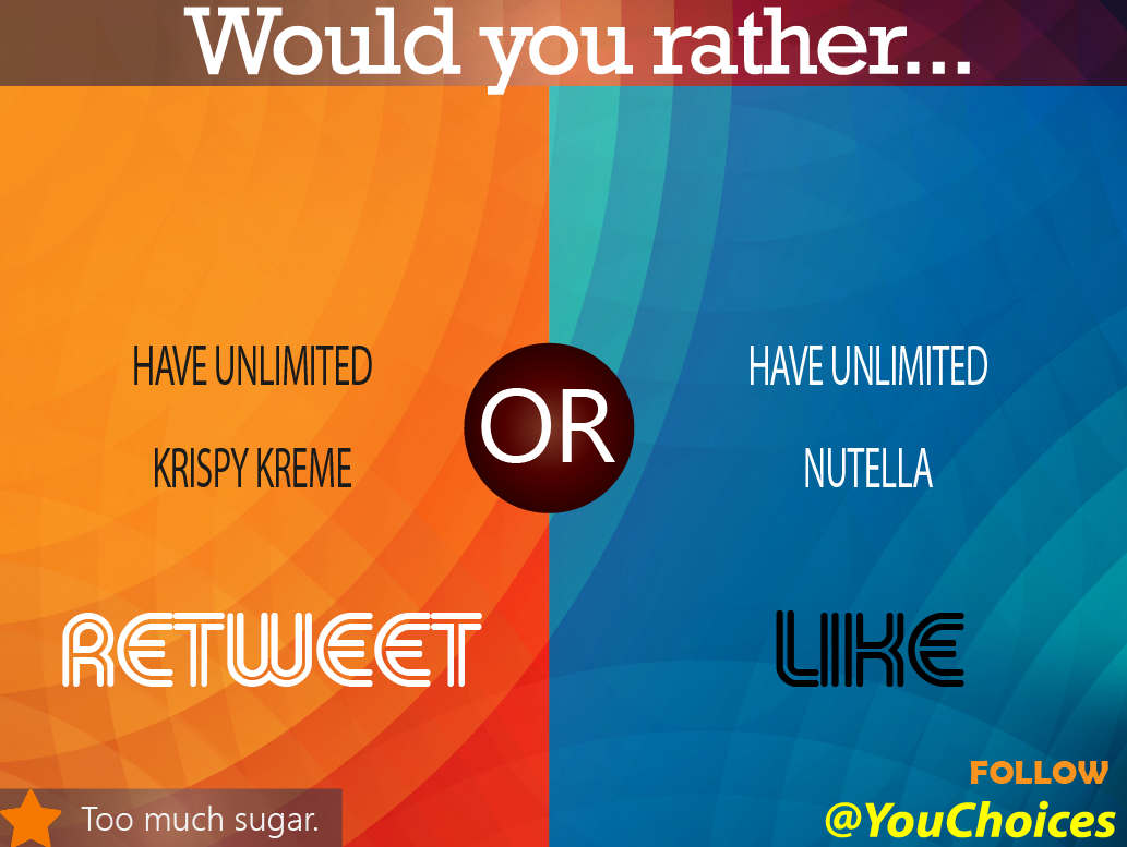 YouChoices's tweet photo. Krispy Kreme or Nutella? https://t.co/Tjd92oGlvk