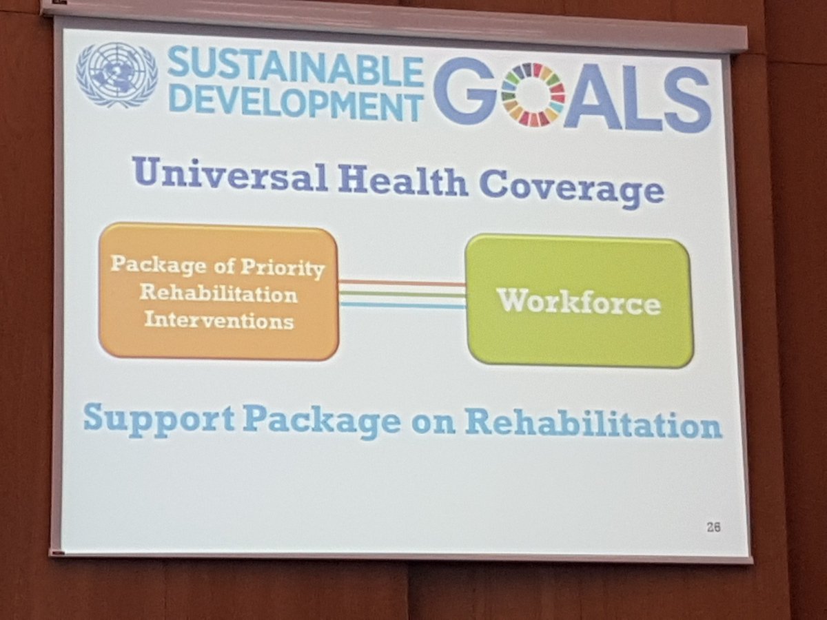 peterfeys_'s tweet photo. WHO working on integrating rehabilitation in the health system. #rehabilitation #SustainableDevelopment #who #wcpt #wcot #handicapint #movability #iccrc #uhasselt #glw https://t.co/85djzubCUv