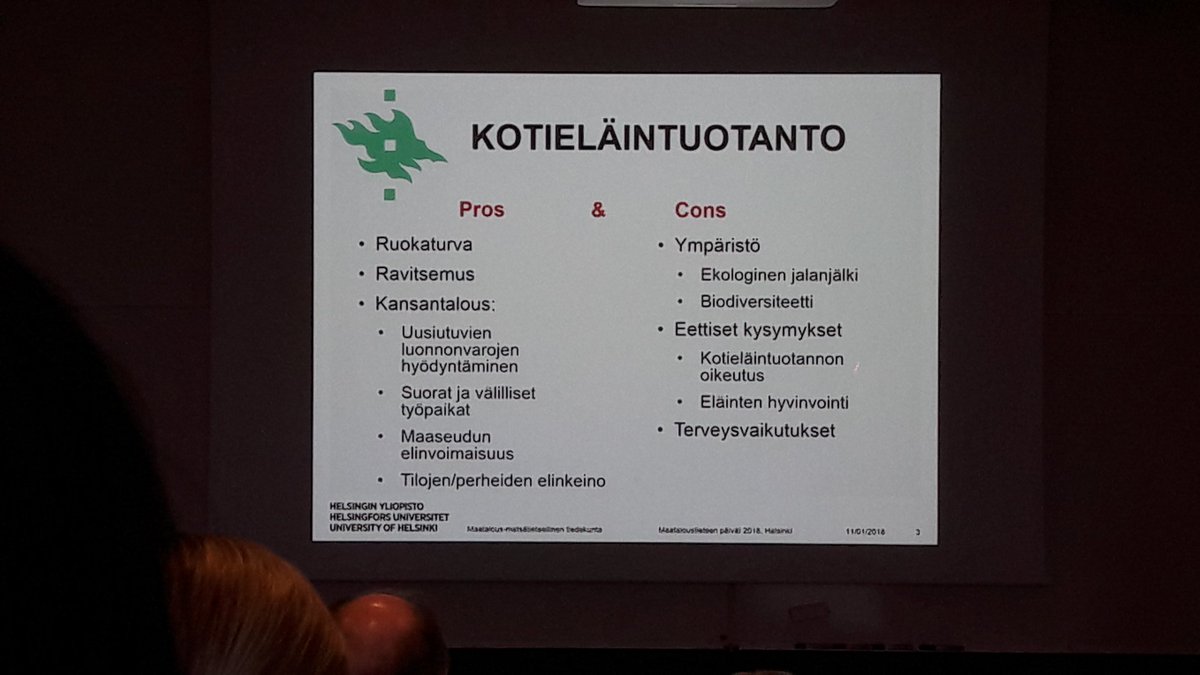 sanlohe's tweet photo. Jarmo Juga: Keskustelu kotieläintuotannosta on nykyisin usein hyvin polarisoitunutta #maataloustieteenpäivät2018 #lihankulutus #ilmastonmuutos https://t.co/YJml3MXXCg