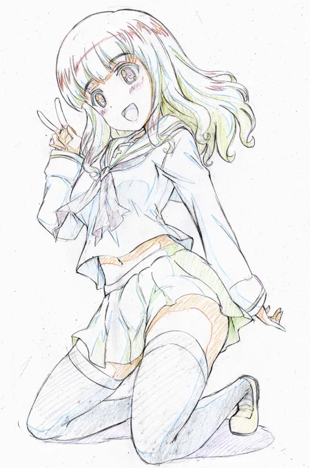 仕事合間の落書き二枚目!さおりん描いてみた。嫁ならこの子一択だね!
#ガルパン 