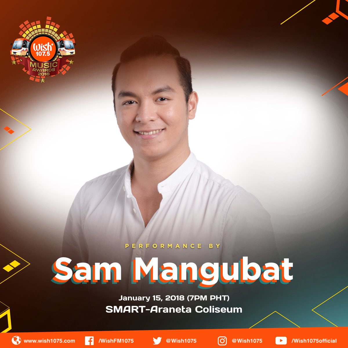 wish1075's tweet photo. Last WMA's Wish Promising Artist of the Year @sammangubat will return to the Big Dome as a special performer! The 3rd Wish 107.5 Music Awards is already happening on January 15, Monday! https://t.co/37R4l9DaAB