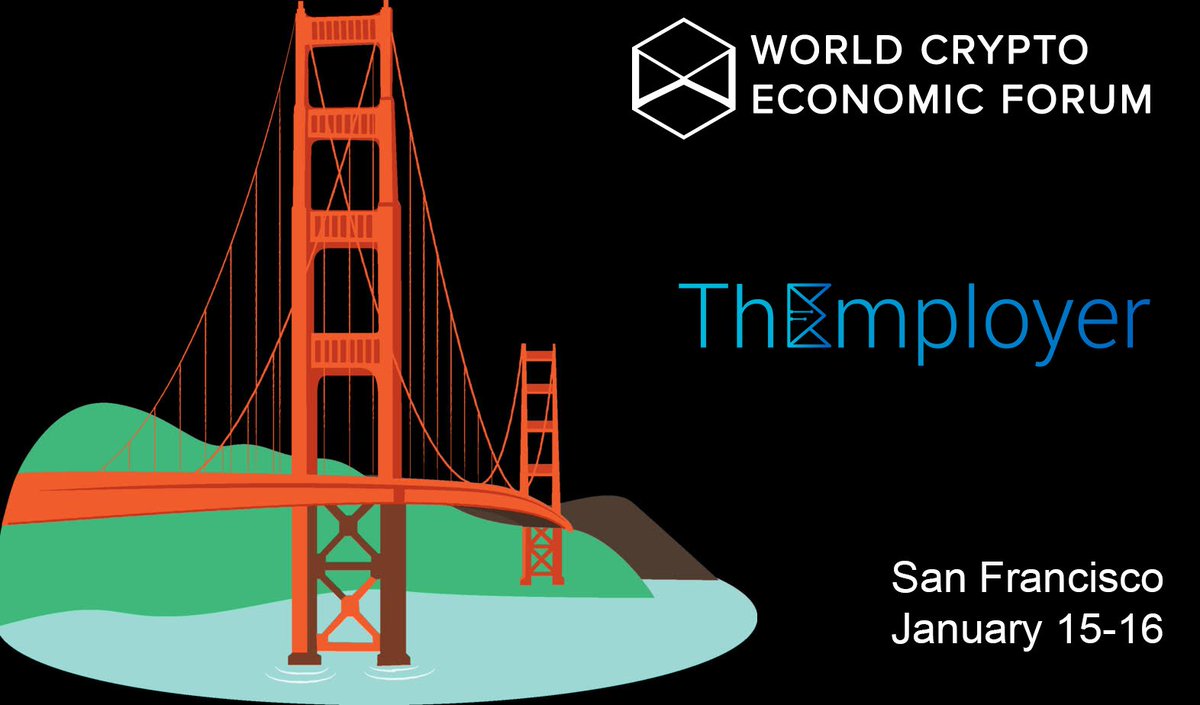 ThEmployer's tweet photo. #ThEmployer will be at World Crypto Economic Forum @WCEF2018 in #SF! Meetup if you are around! #WCEF #ICO #BlockChain #Etherum #cryptocurrency #EMO #tokensale https://t.co/b8mOatOEzW
