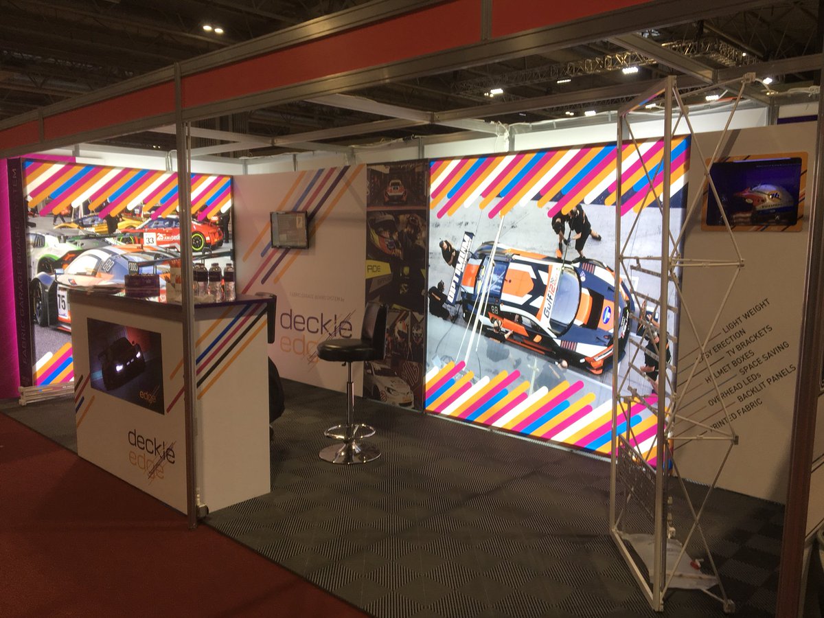 DeckleEdgeUK's tweet photo. Set up and ready to go @Autosport_Show https://t.co/nIEdTCqWPQ