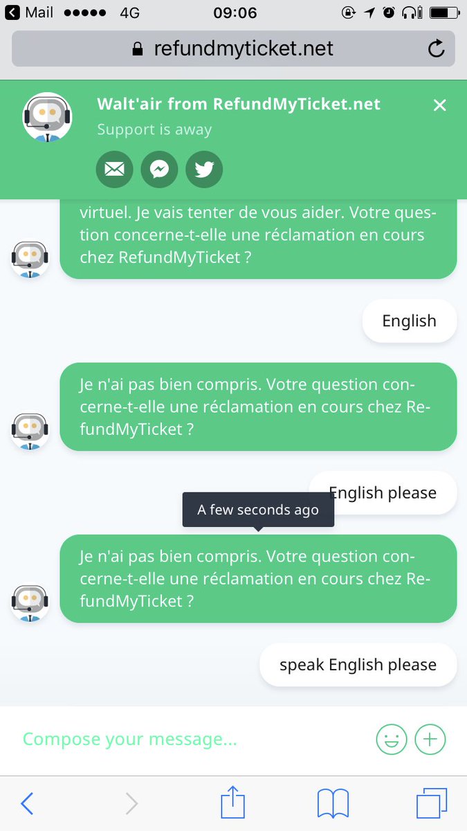 vjizzle's tweet photo. @RefundMyTicket The lack of correspondence and contact with yourselves is ridiculous. Please confirm my application status. https://t.co/vbP7Zd0N8H