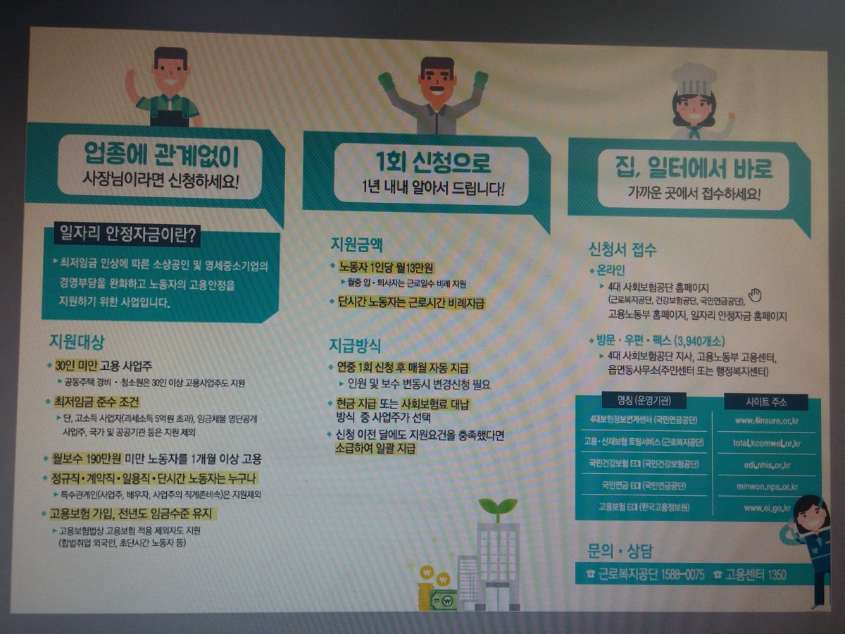 kangagipl's tweet photo. 2018년 최저임금인상에 따라 공동주택에 종사하는 경비원.미화원의 인건비를 덜어주고 고용불안을 해소하고자 '일자리안정자금 지원사업'을 1.1일부터 시행중으로 자세한 사항은 '#성남시청 홈페이지 부서별공개자료실'내 게시 하였으니 참고하시기 바랍니다 https://t.co/7bGOQ3NBoz