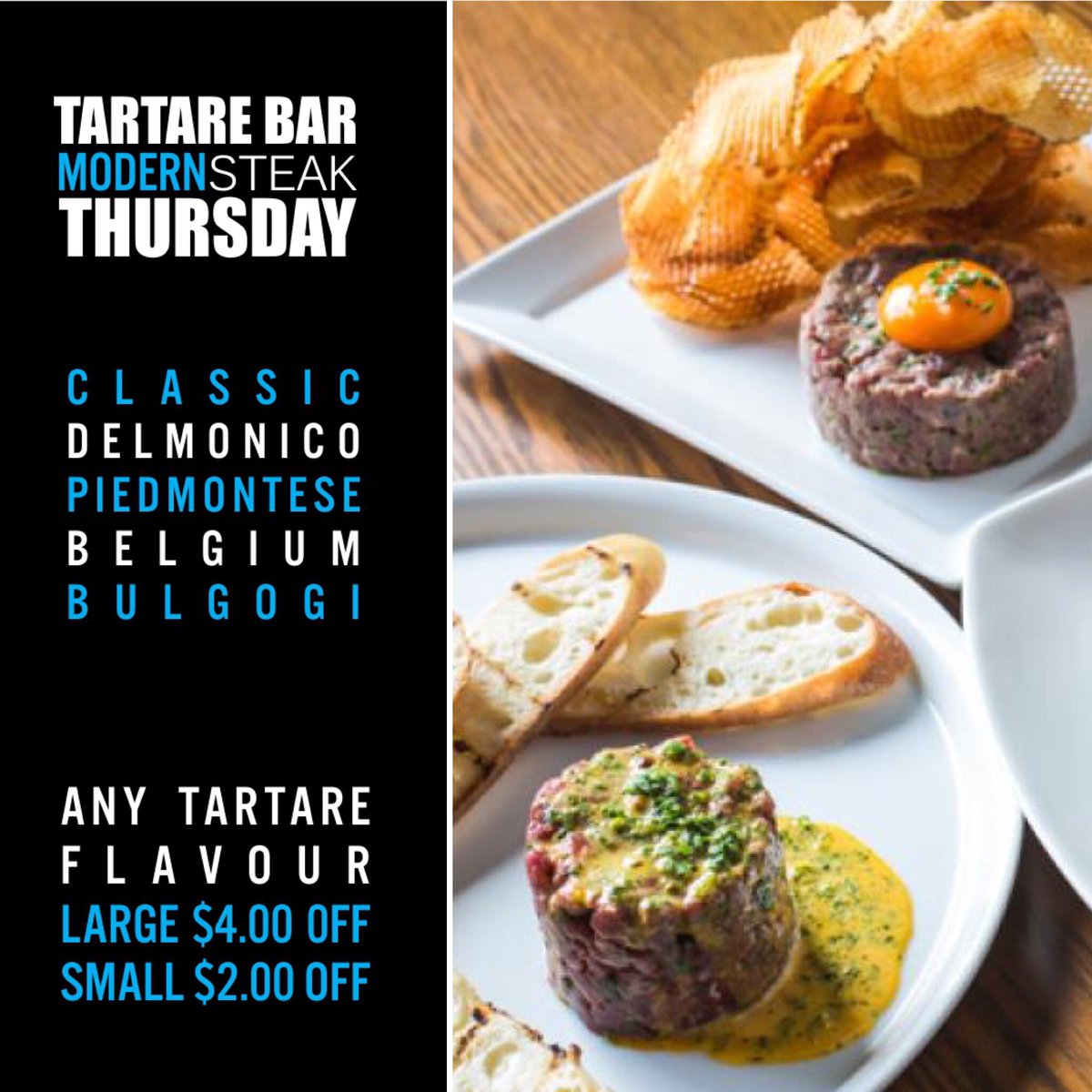 ModernSteakCA's tweet photo. #tartare #thursday 
.
.
#albertabeef #local #supportlocal #yycsteak #yycsteakhouse #yyc #yyceats #yycfoodie #yycfood #calgary #calgarynow #calgaryism #yycnow #foodporn #primegrade #datenight #datenightyyc #modernsteak #kensingtonyyc #yycevents #yycwine https://t.co/GF2ARjrZdq