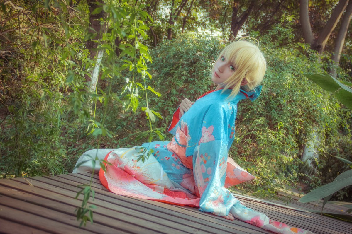 cos_Surely's tweet photo. #cos #コス 
#FateGO  #FGO #FateStayNight                 
saber（晴着.ver）：@cos_Surely 
photo：弃 https://t.co/60Jw0yWOey