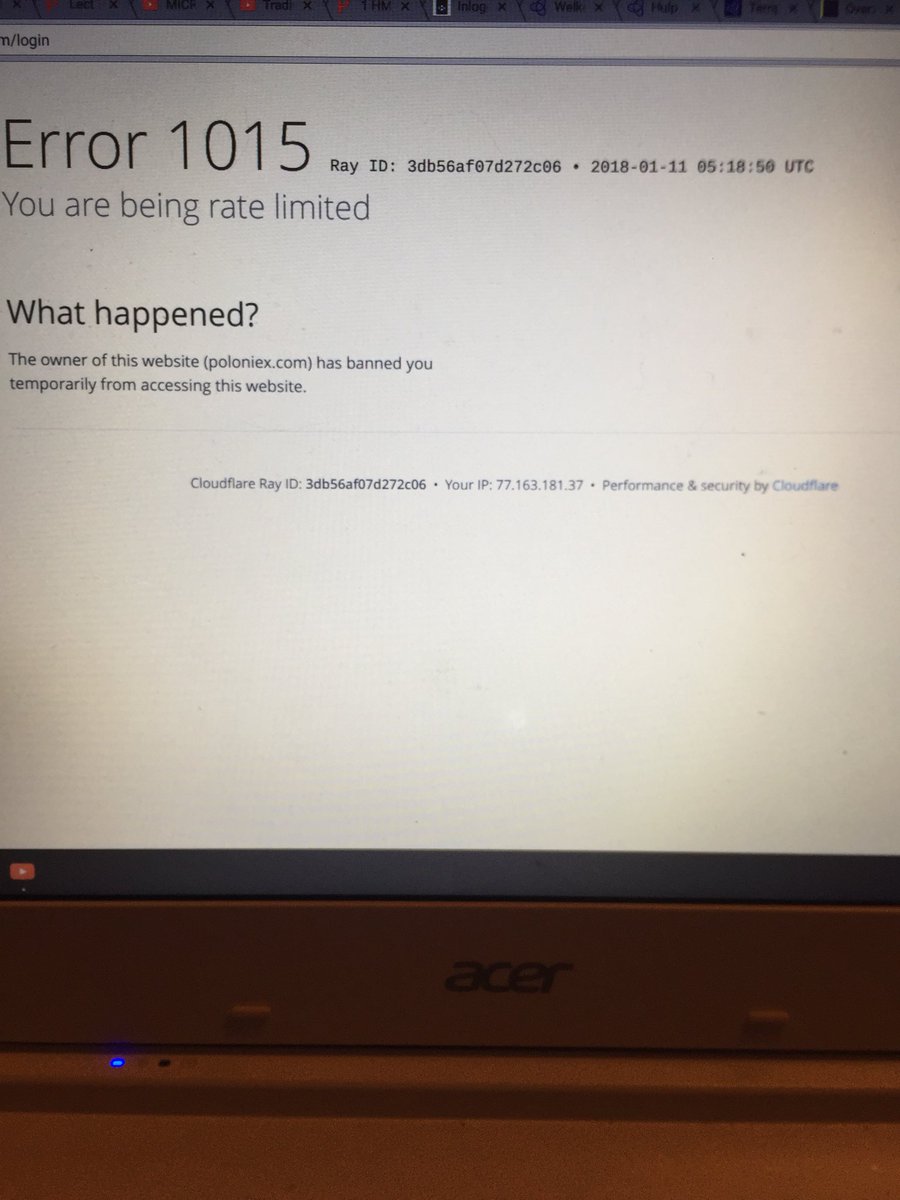 SemJK's tweet photo. @Poloniex I just woke up to this and I have no clue why. https://t.co/ra1LoxKkdy