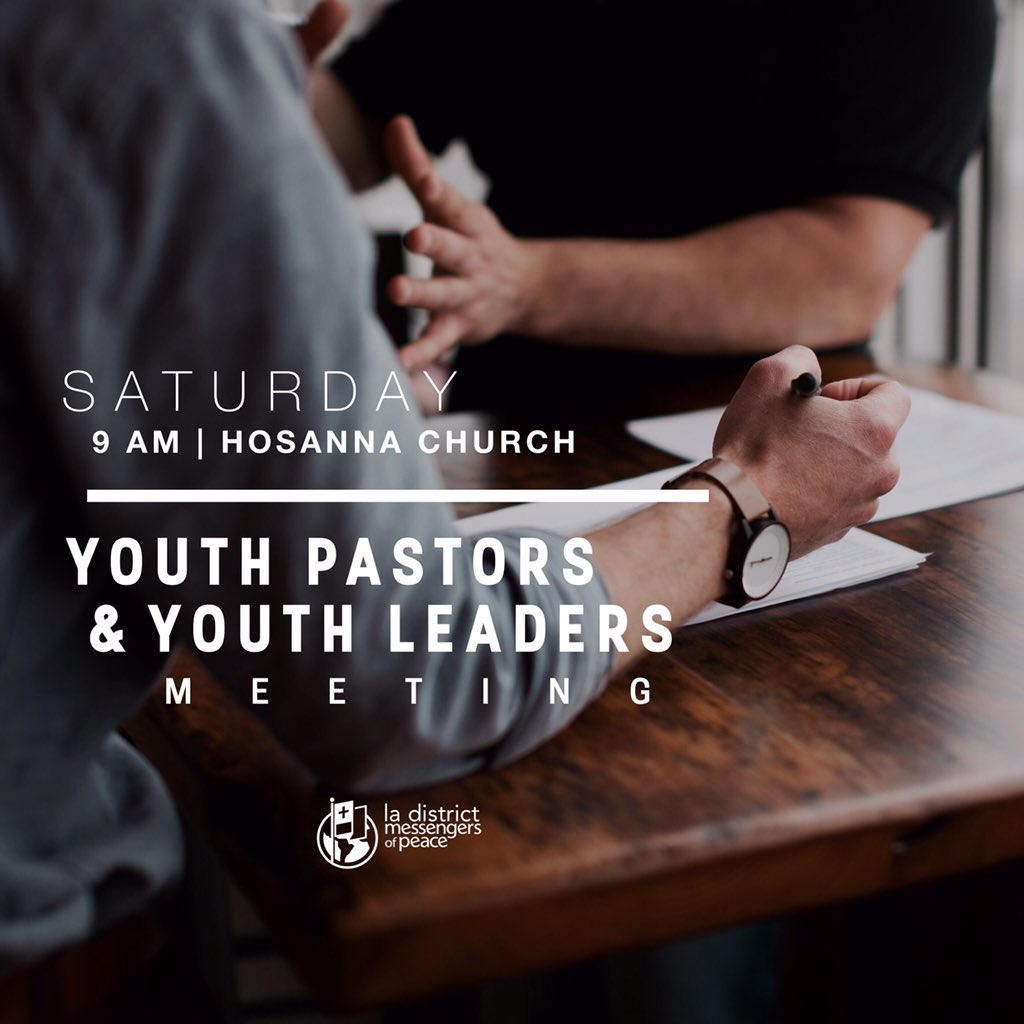Youth Pastors and youth leaders! Don't miss out this Saturday.