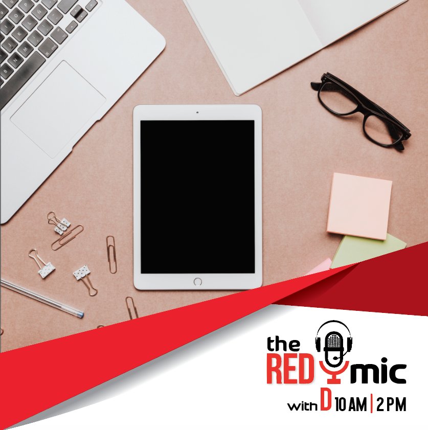 redfmlk's tweet photo. Time to get your requests played on the Red Mic! What do you wanna listen to today?WhatsApp your requests to 0769 61 1078! https://t.co/pIaGBO57F4