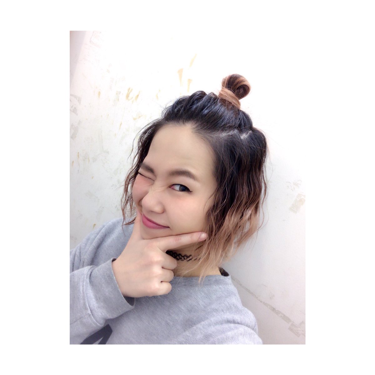 ストレートアイロンでパーマ風