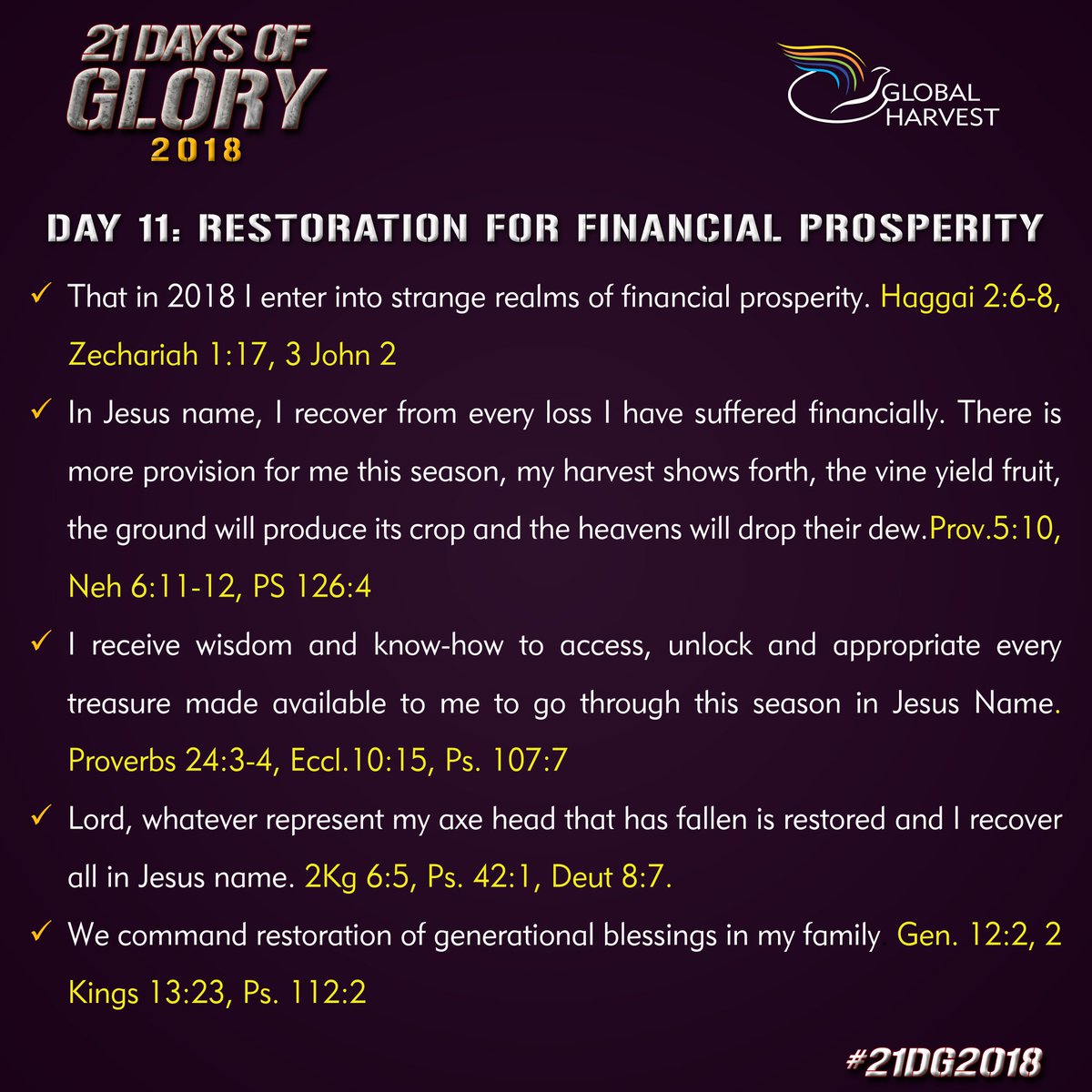 ghcagodigra's tweet photo. #21DG2018 #DAY11 #PRAYERFLOW https://t.co/hKzpJ0qZW8