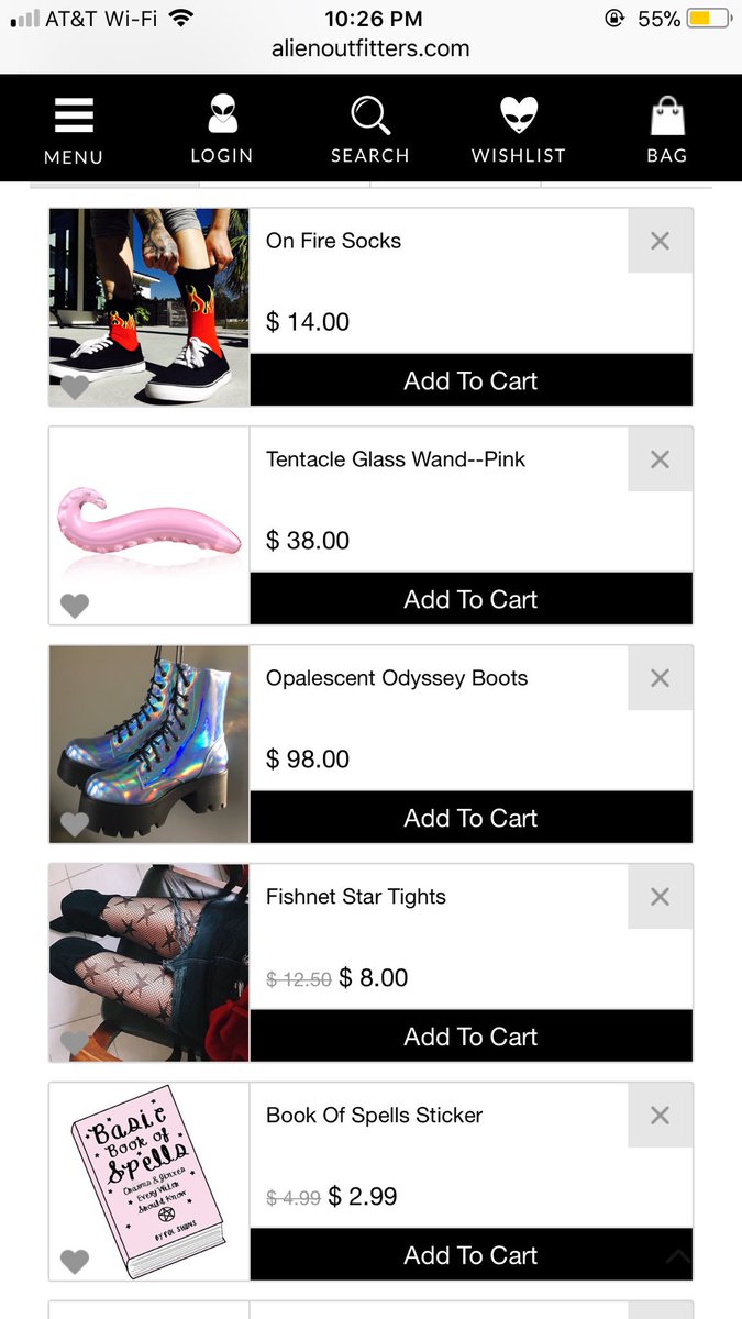 kawaiicaitlin's tweet photo. Hereβs a peak at my wishlist on @alienoutfitters for #alienlist π https://t.co/cO3o2lbYmF