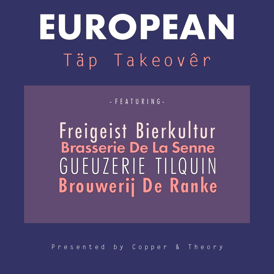 Tomorrow evening at the <a href="/MoonBrewery/">The Moon Under Water Brewery, Pub and Distillery</a>! Lots of amazing #Euro #craftbeer! #yyj #victoriabc
