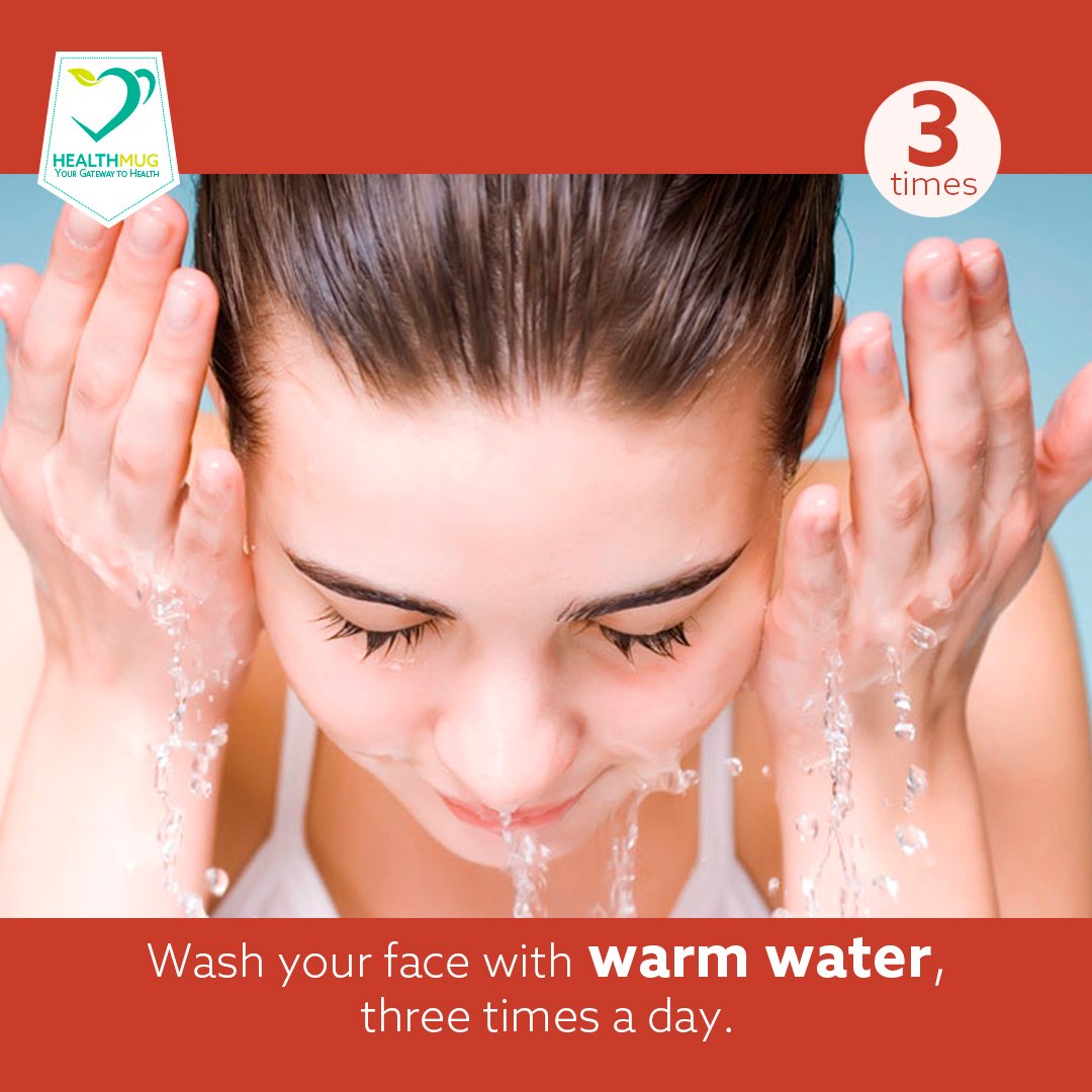 This #winters, wash your face 3 times a day for moist skin.
#skintip #healthmug