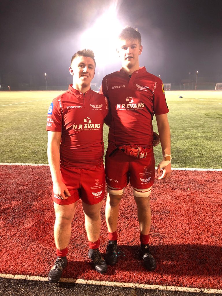 Good win for the <a href="/ScarletsAcademy/">Scarlets Academy</a> with a little help from Griff (second game since his broken thumb) and Ollie (on his well deserved debut!) with a 31-28 victory over <a href="/DragonsAcademy/">Dragons Academy</a>. <a href="/oldllandoverian/">Old Llandoverians</a> Llew Smith contributed also with a try and conversion. Congratulations both!