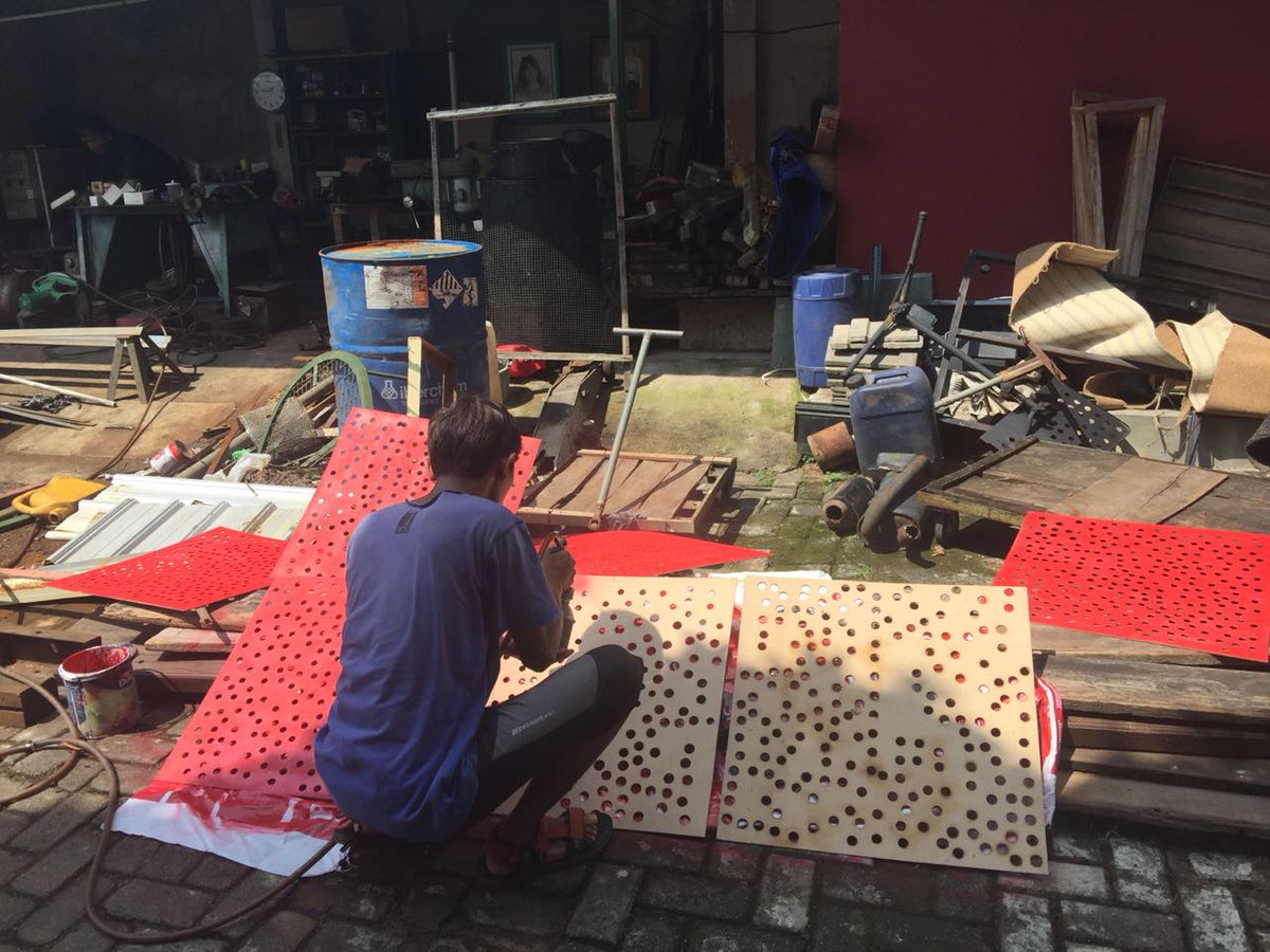 pengerjaan panel akustik utk project studio yg kami kerjakan