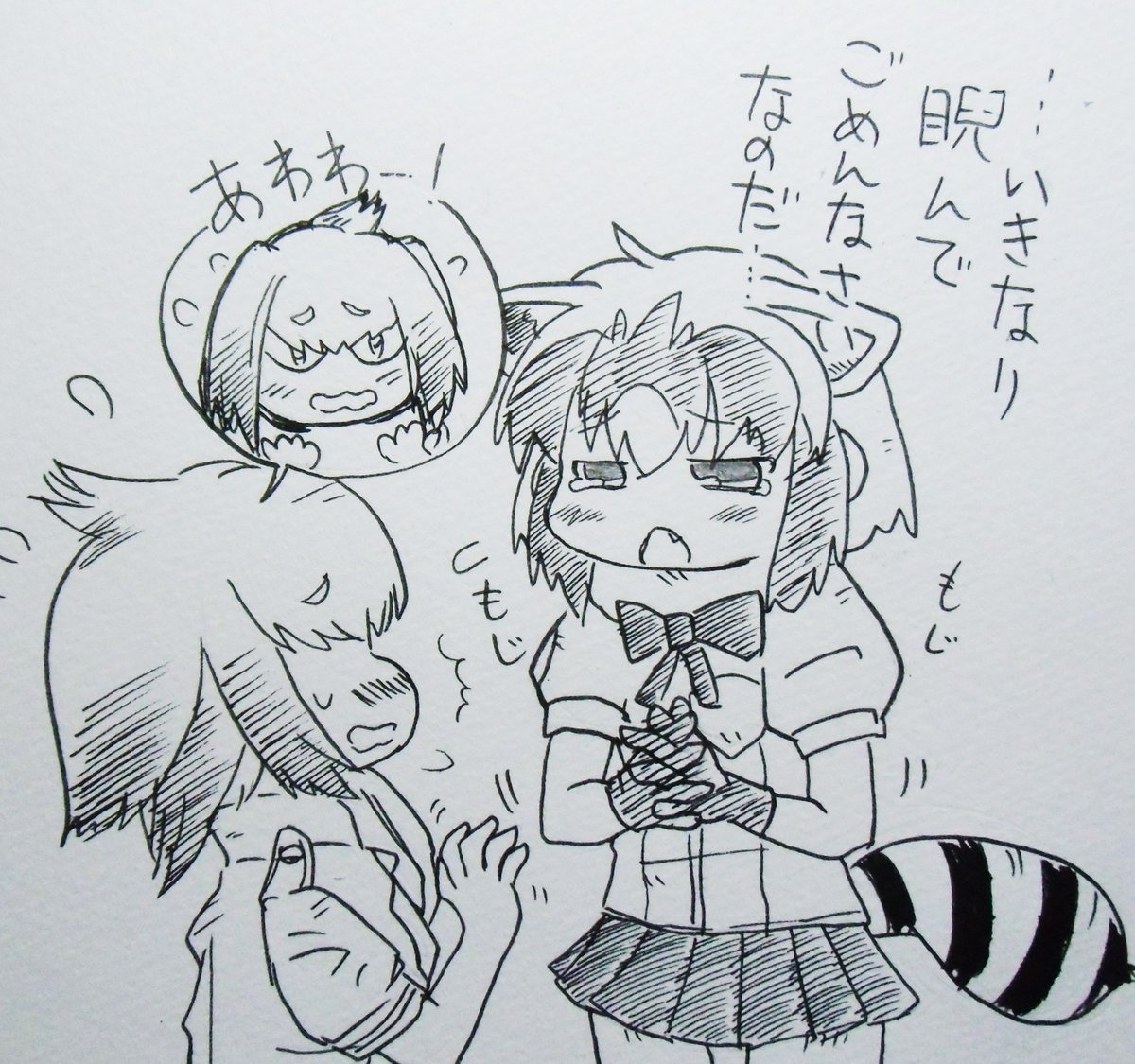昨日の続き、ハシビロコウと眼力勝負のアライさん
ハシビロコウが良い子だと気づいたアライさん
ちゃんと謝れる子!アライさんは良い子!
#アライさん
#けものフレンズ 