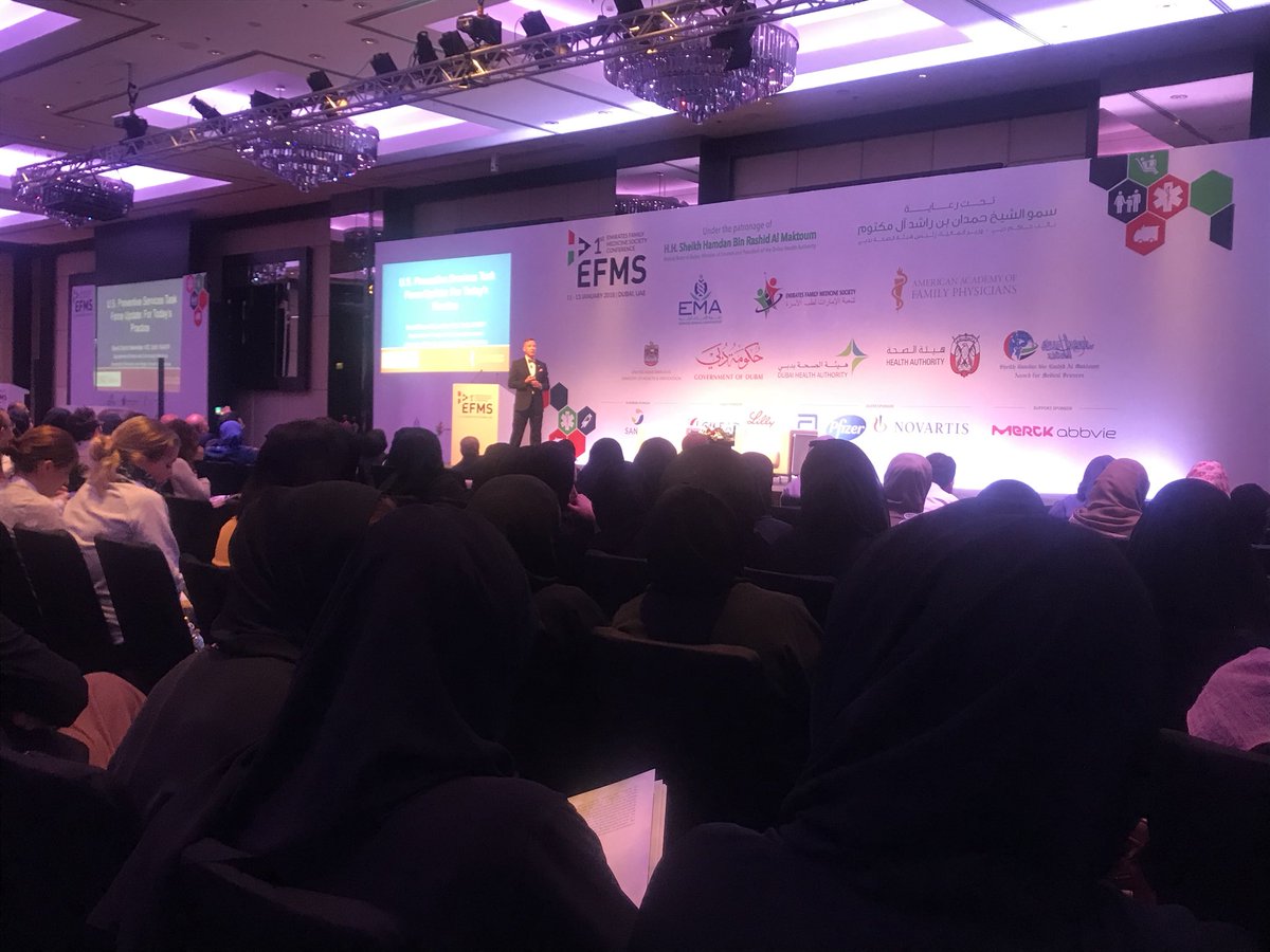 efmsconference's tweet photo. Now happening: Session on U.S. Preventive Services Task Force Update by David Weismiller. #EFMS2018 #FamilyMedicine https://t.co/rsgWxEbjal