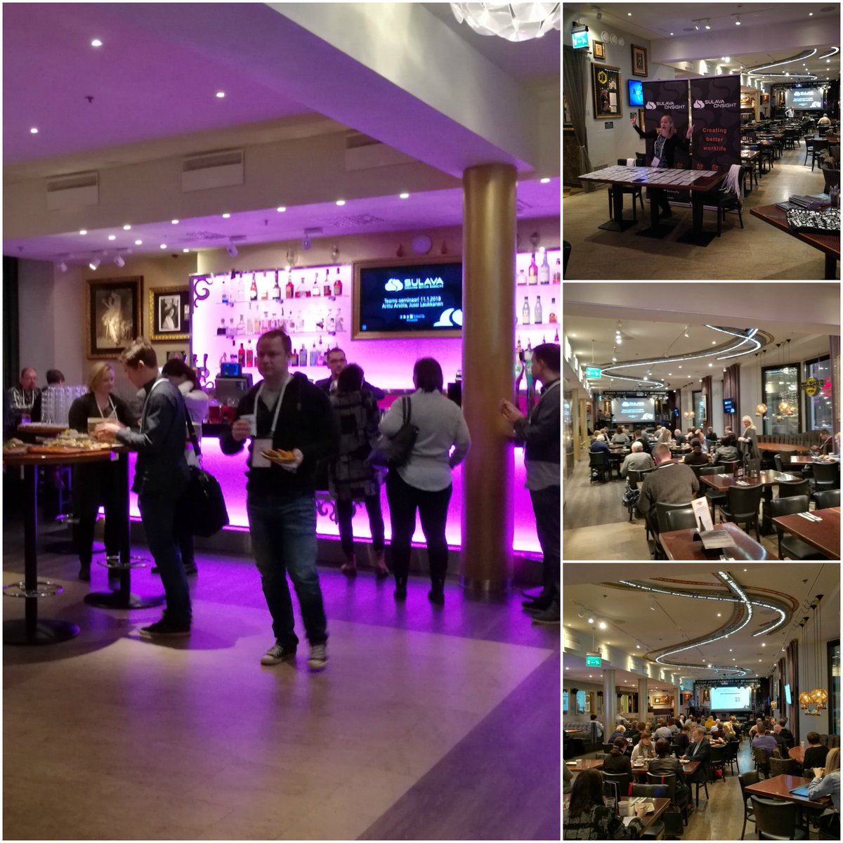 OnsightHelsinki's tweet photo. Sulavan #MicrosoftTeams -aamiaisseminaari pyörähti käyntiin @nestafo ja Jussi Laukkasen johdolla. Tällä kertaa otimme mukaan yli 90 kiinnostunutta kuuntelemaan ilosanomaa. Huomasitko, että järjestämme Teamsin tiimoilta myös kursseja? https://t.co/0r1wjkTSAz #sulavasti https://t.co/k1Rpd1xTGb