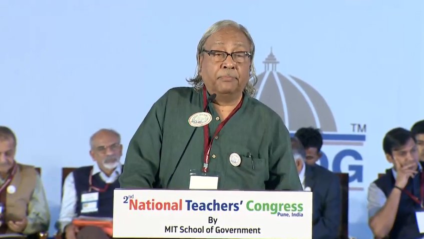 mit_sog's tweet photo. Address by Guest of Honor Dr. A. K. Sen Gupta - Founder &amp; Convener, Higher Education Forum (HEF) at #MITSOG 's #2ndNTC https://t.co/lM9zaz42Yc