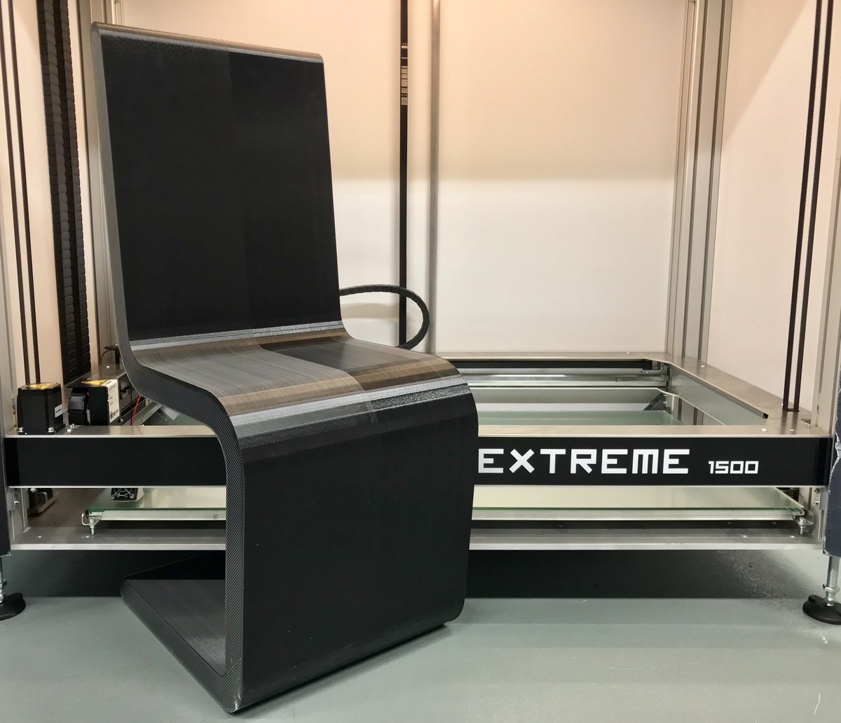builder3Dprint's tweet photo. Sit back, relax and watch how your Builder Extreme is doing all the work for you! https://t.co/26YFfop28I #3dprinting #3dprinted #chair #furniture #prototyping #dualfeed #largescale3d #large3dprinter #largeformat3d https://t.co/wmouZS6GhK