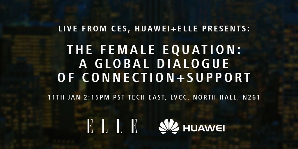 HK_TechLabs's tweet photo. The @HK_TechLabs’ team’s next focus at #ces2018 is this @HuaweiMobile and @ELLEmagazine panel, with guests including @facebook. It’s taking place at Tech East tomorrow (Thursday), 215-315pm. Join us for this timely #womenintech discussion #HKCES https://t.co/53CzuKcpDG