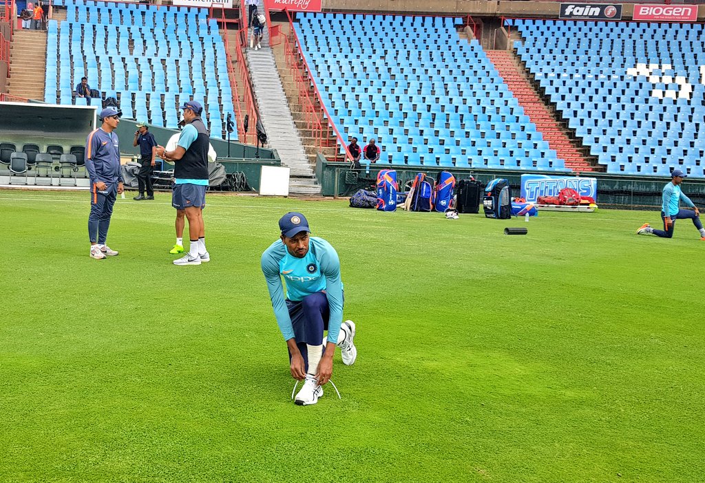 BCCI's tweet photo. Good morning from Centurion as #TeamIndia gear up for the 2nd Test #SAvIND https://t.co/n7ebkFvd42