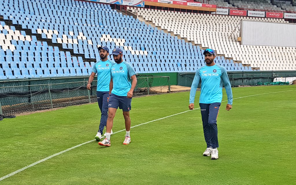 BCCI's tweet photo. Good morning from Centurion as #TeamIndia gear up for the 2nd Test #SAvIND https://t.co/n7ebkFvd42